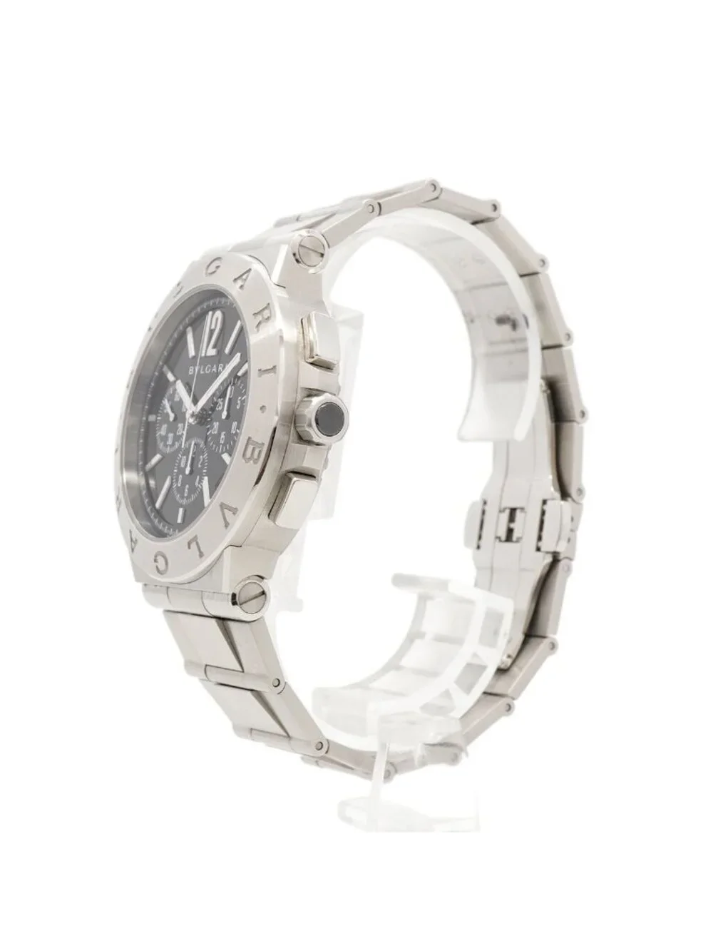 Bvlgari Diagono Velocissimo Chronograph Black Dial Watch